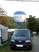 Heißluftballon über dem Pulvermaar